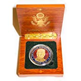 Donald Trump Novelty Coin in Wood Box