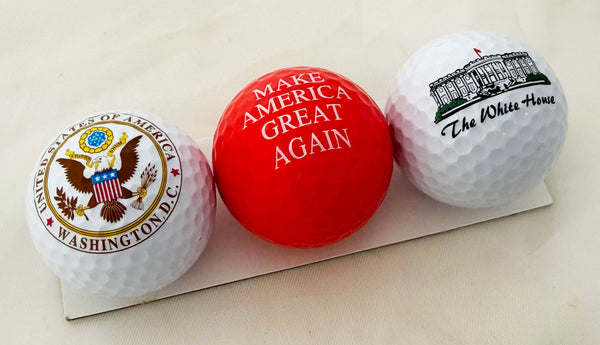 DC Great Again Golf Set – Great Seal, White House & Red Great Again Golf Balls with Embroidered Presidential Golf Towel