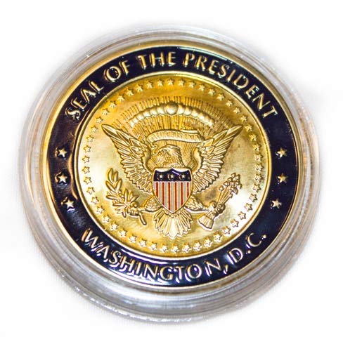 Donald Trump Novelty Coin in Wood Box
